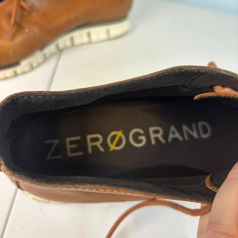 Cole Haan ZERØGRAND Chukka Boots Men’s 10M British Tan Leather Comfort Shoes - Picture 10 of 16